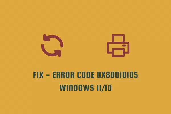 Ошибка активации 0x80010105 в Windows