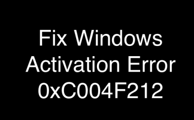 Ошибка 0xC004F212 при активации Windows. Решаем вопрос.