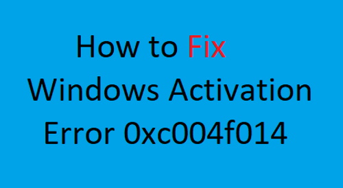 Ошибка 0xc004f014 во время активации Windows
